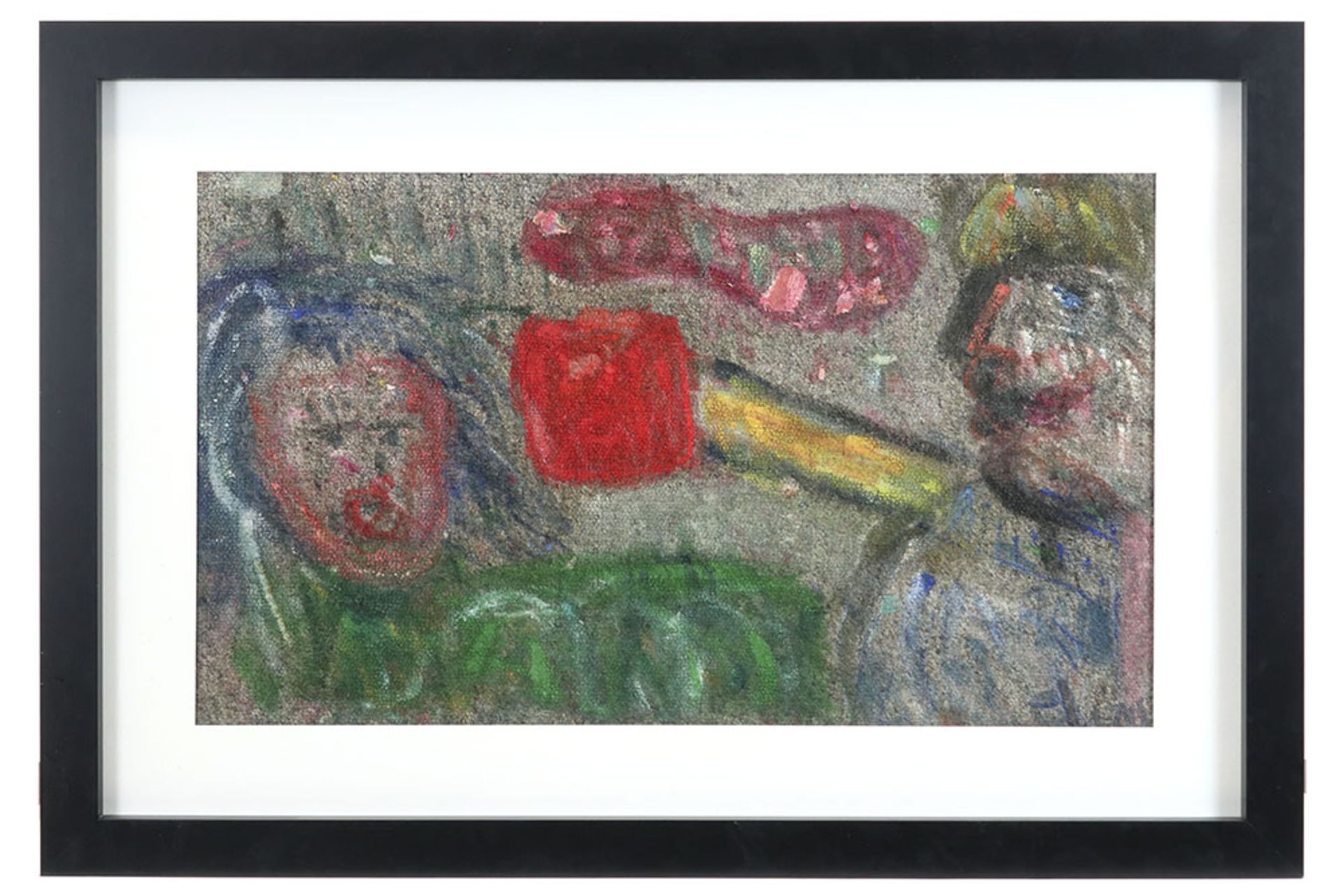 Etienne Elias signed oilpainting on tapestry || ELIAS ETIENNE (1936 - 2007) werk in olieverf op - Image 3 of 3