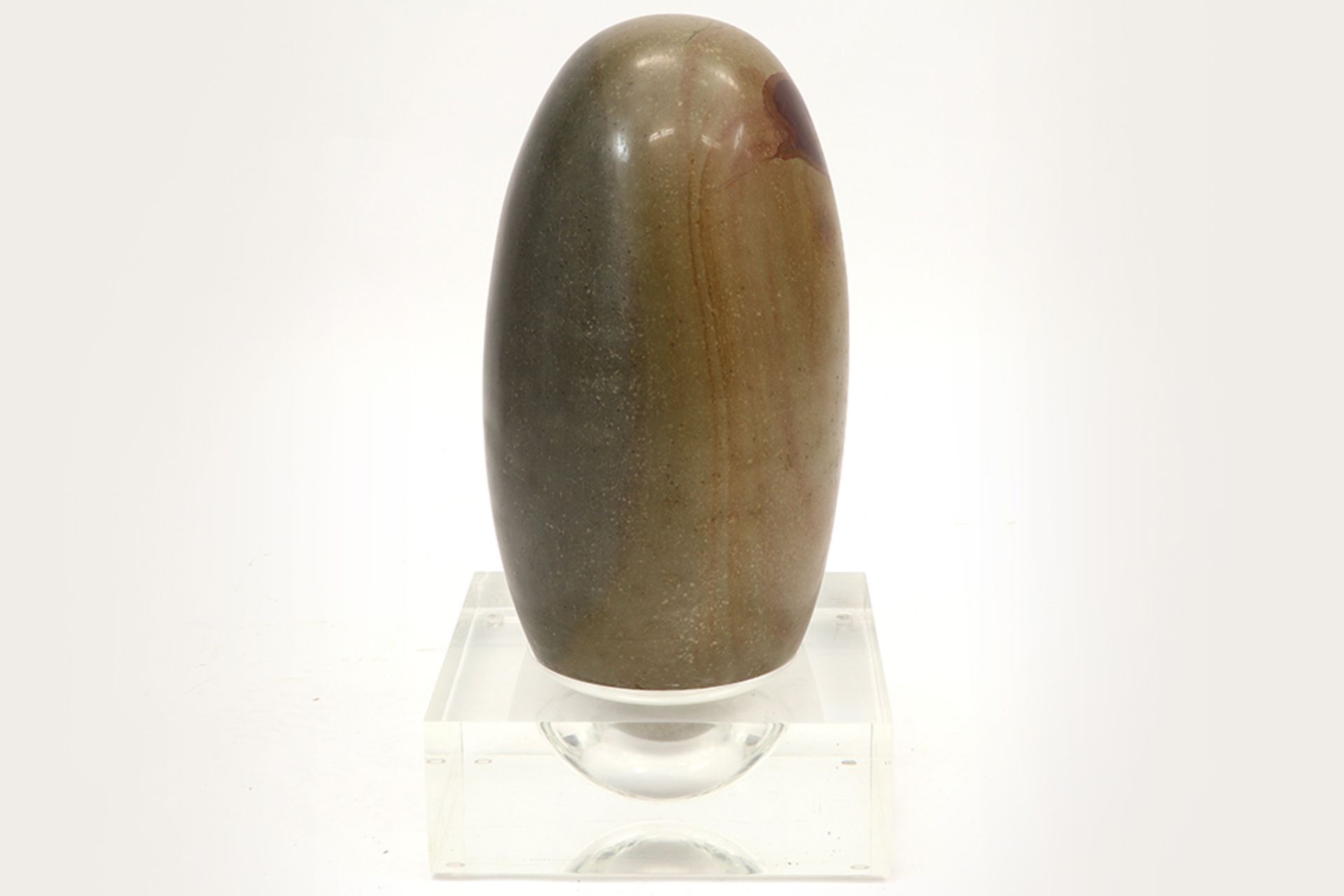 Nepalese because of the highth and the natural inclusion in the stone rare tantric Shiva Lingam || - Image 4 of 4