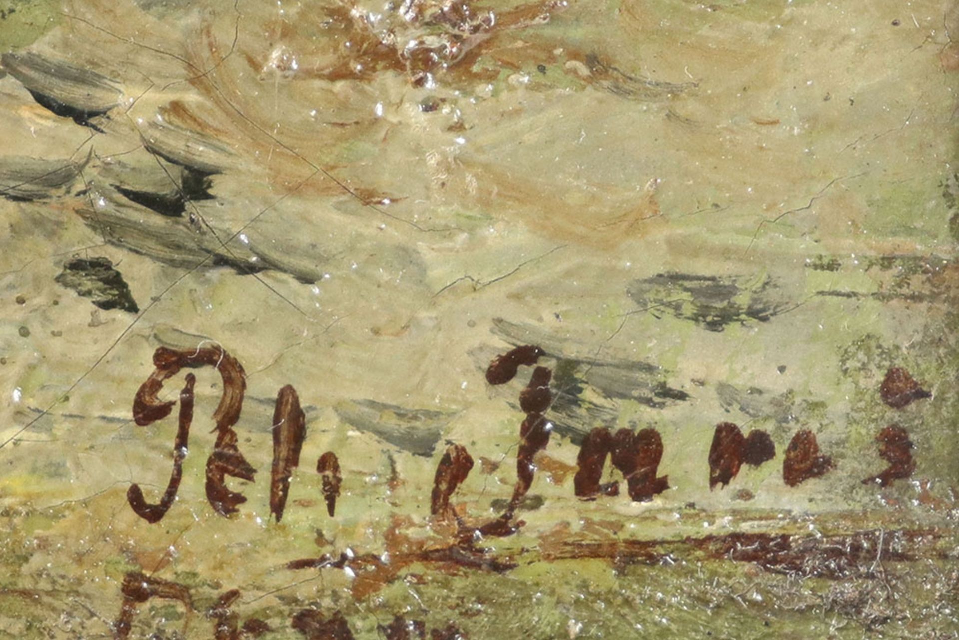 Petr Jaros signed oil on canvas with an illegible date || JAROS PETR (1859 - 1929) (Tsjechië) - Bild 2 aus 4
