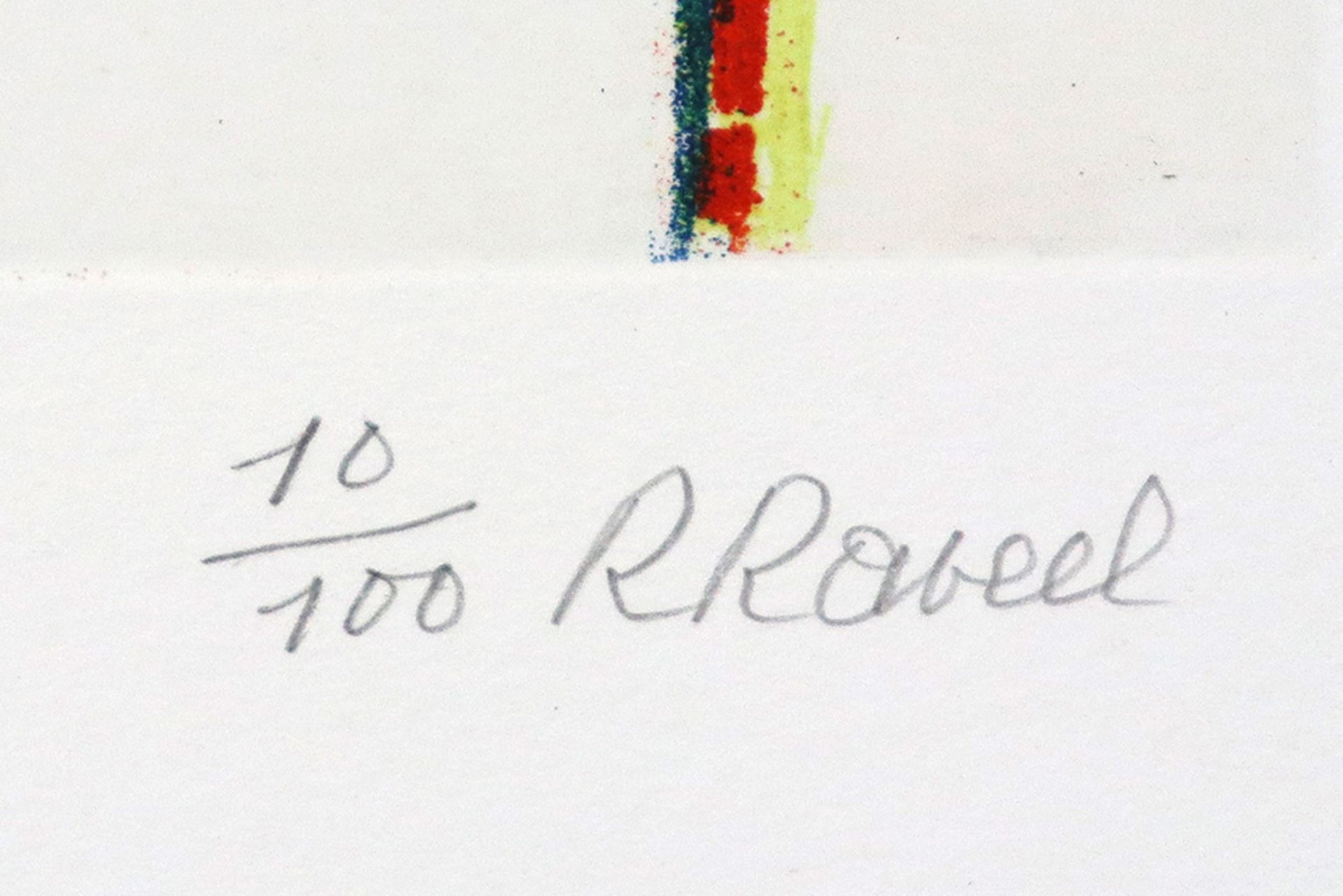 Roger Raveel signed etching in colors || RAVEEL ROGER (1921 - 2013) kleurets n° 10/100 getiteld "Zie - Bild 3 aus 3
