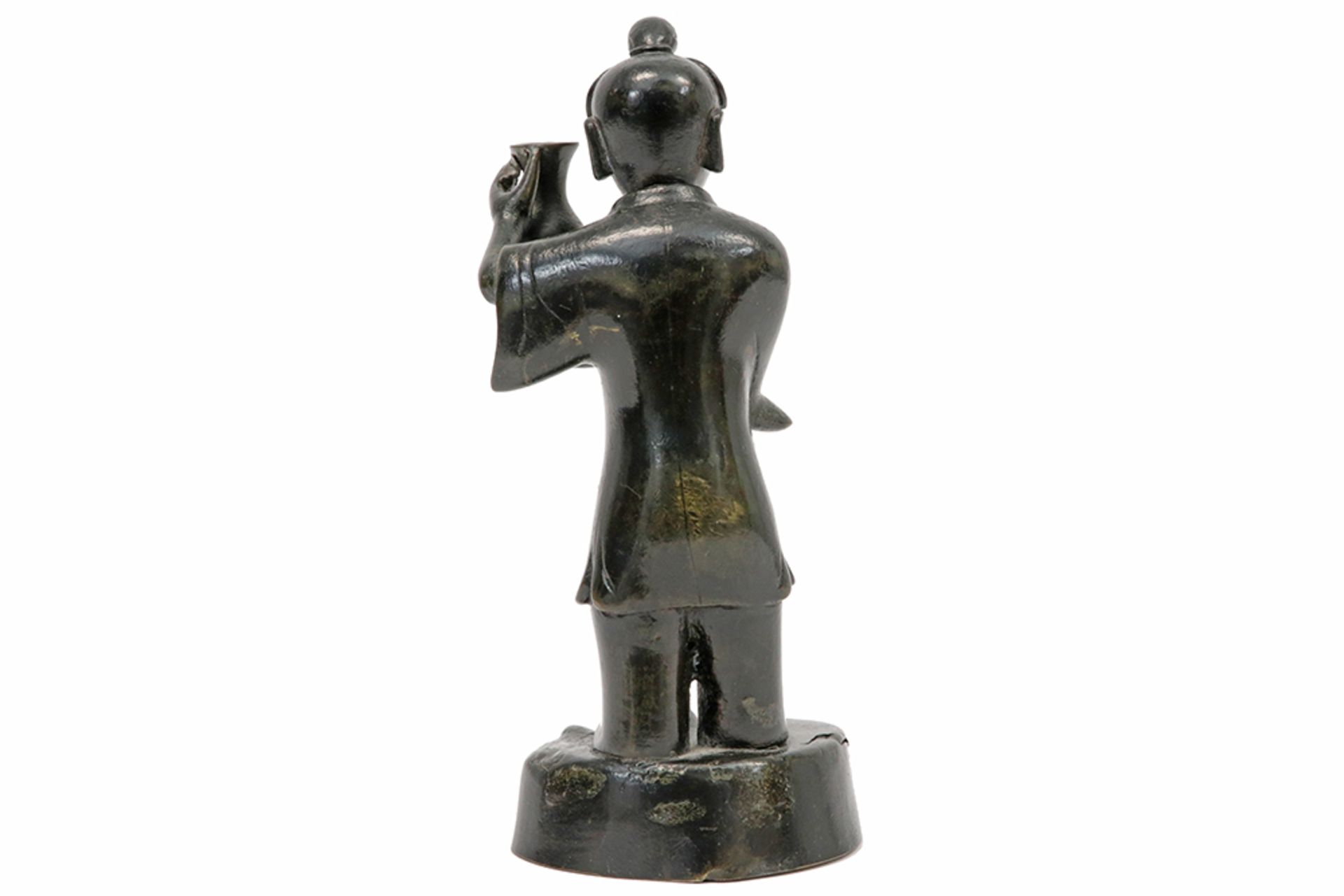 antique oriental (maybe Chinese) sculpture in bronze || Antieke Oosterse - mogelijk Chinese - - Image 3 of 3