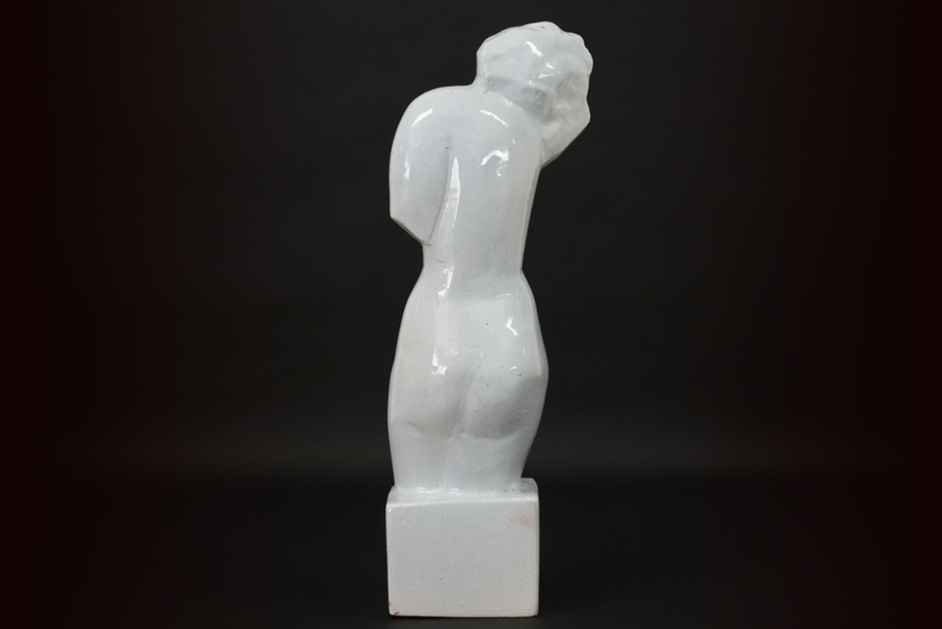 20th Cent. Belgian sculpture in glazed ceramic - signed Jan Cockx || COCKX JAN (1891 - 1976) - Image 3 of 4