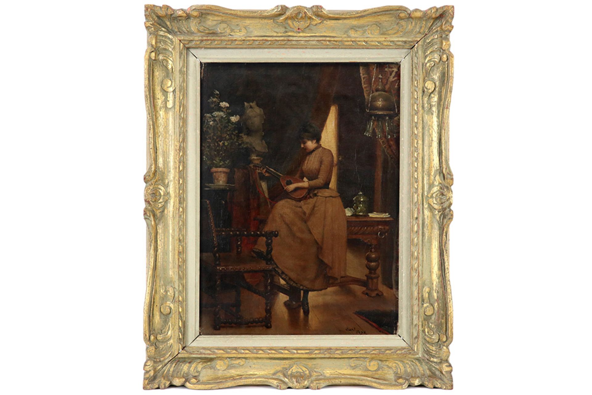 19th Cent. Belgian oil on canvas - signed Carl Nys || NYS CARL (1858 - ?) olieverfschilderij op doek - Bild 3 aus 4