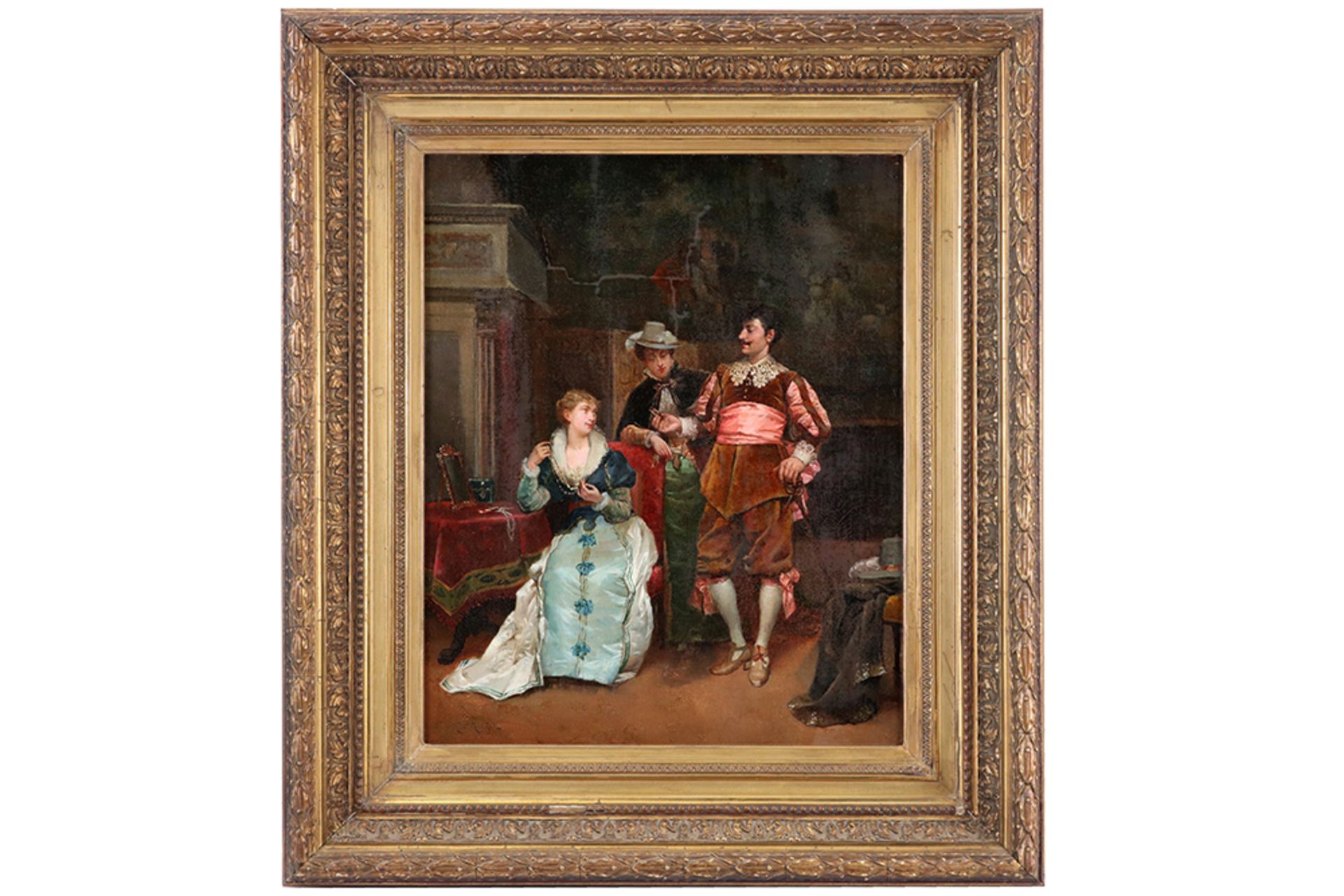 19th Cent. oil on canvas - signed Claude Mouchot || MOUCHOT CLAUDE (1830 - 1891) - Bild 3 aus 4