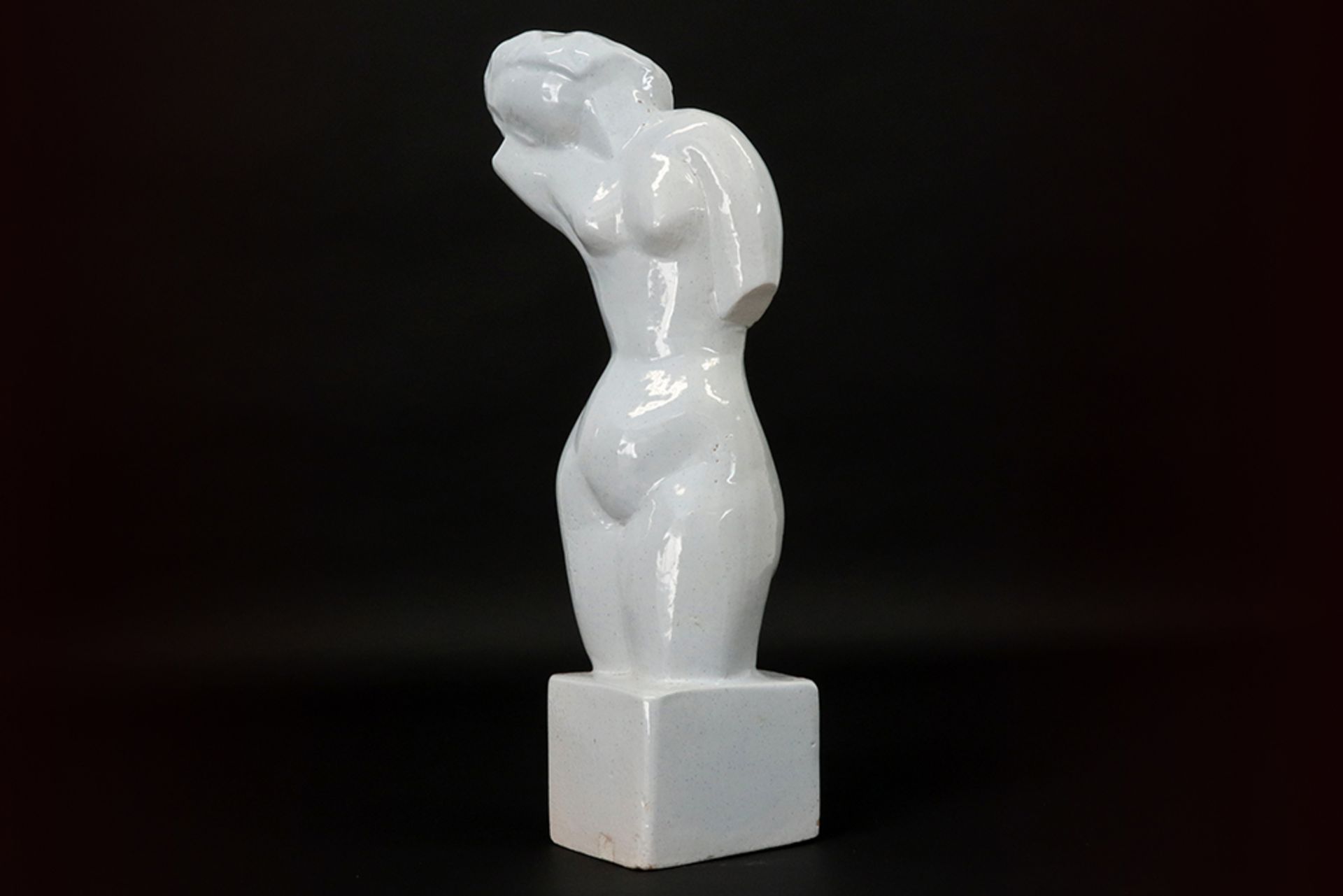 20th Cent. Belgian sculpture in glazed ceramic - signed Jan Cockx || COCKX JAN (1891 - 1976) - Image 2 of 4