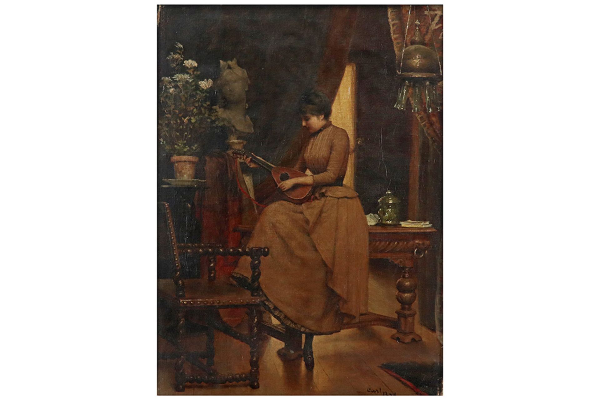 19th Cent. Belgian oil on canvas - signed Carl Nys || NYS CARL (1858 - ?) olieverfschilderij op doek