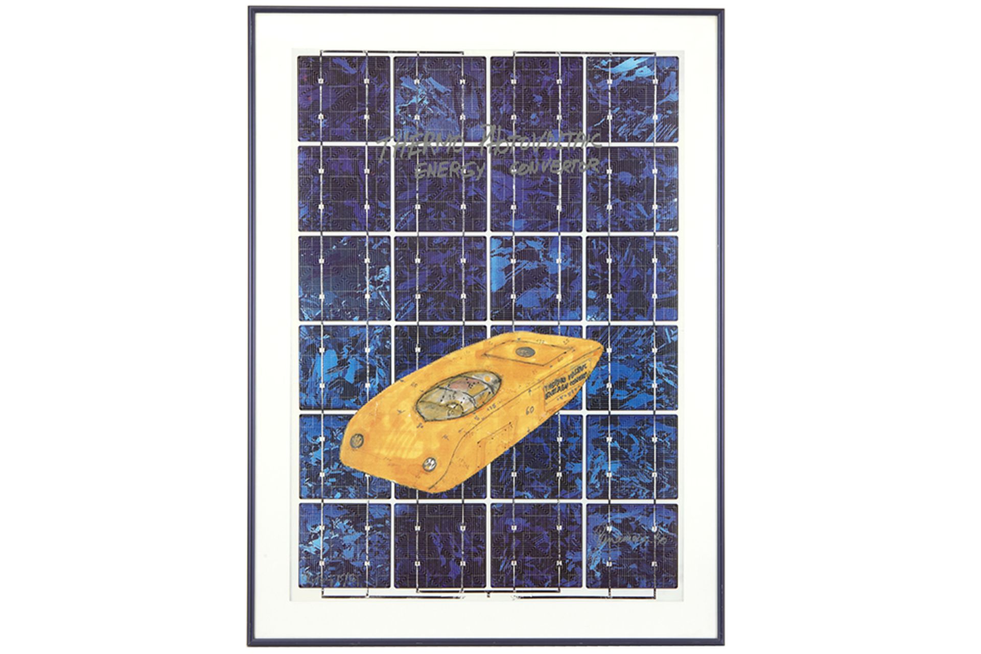 Panamarenko signed "Thermo Voltaic Energy Convector" print || PANAMARENKO (PS VAN VAN HERREWEGHE - Image 3 of 3