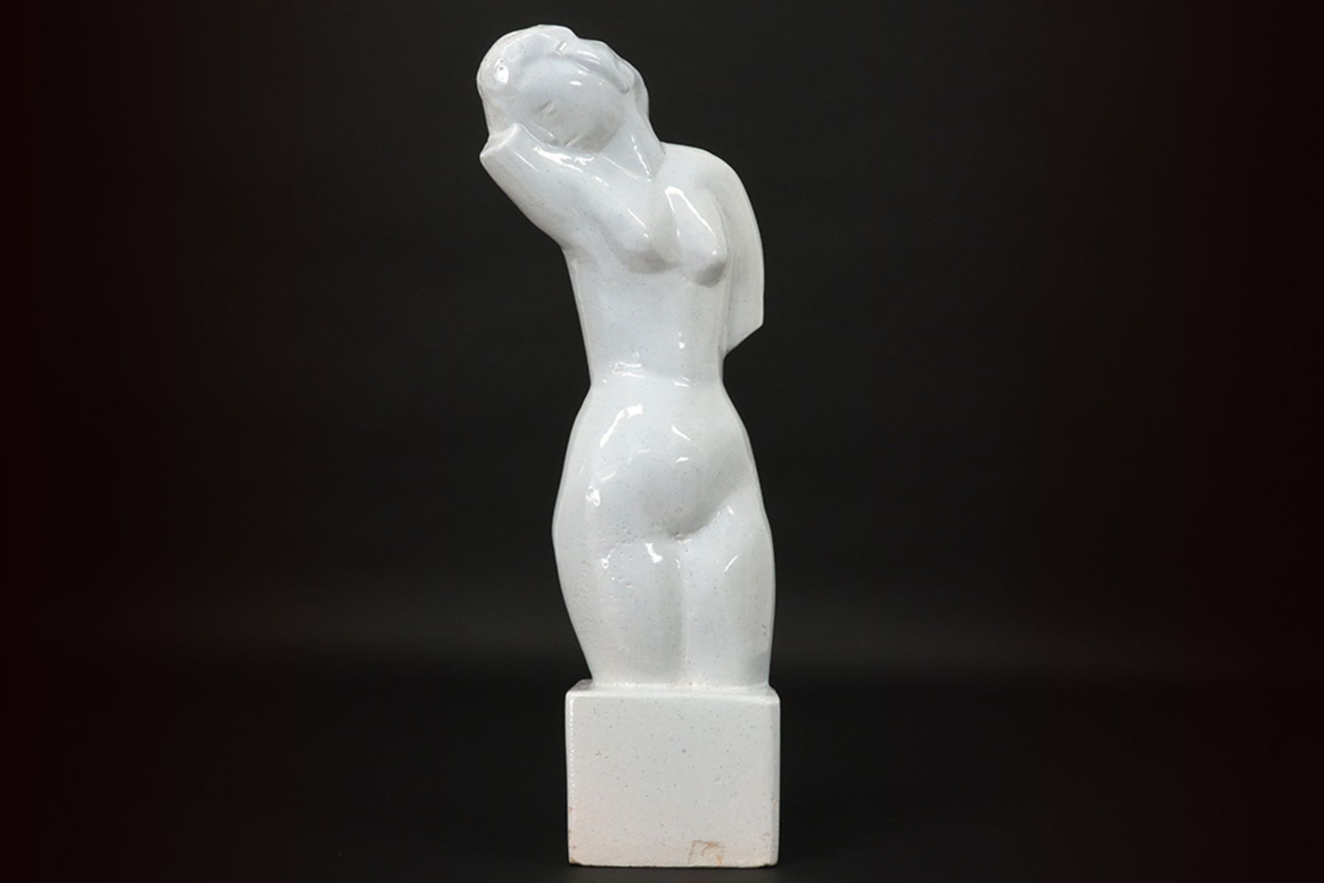 20th Cent. Belgian sculpture in glazed ceramic - signed Jan Cockx || COCKX JAN (1891 - 1976)