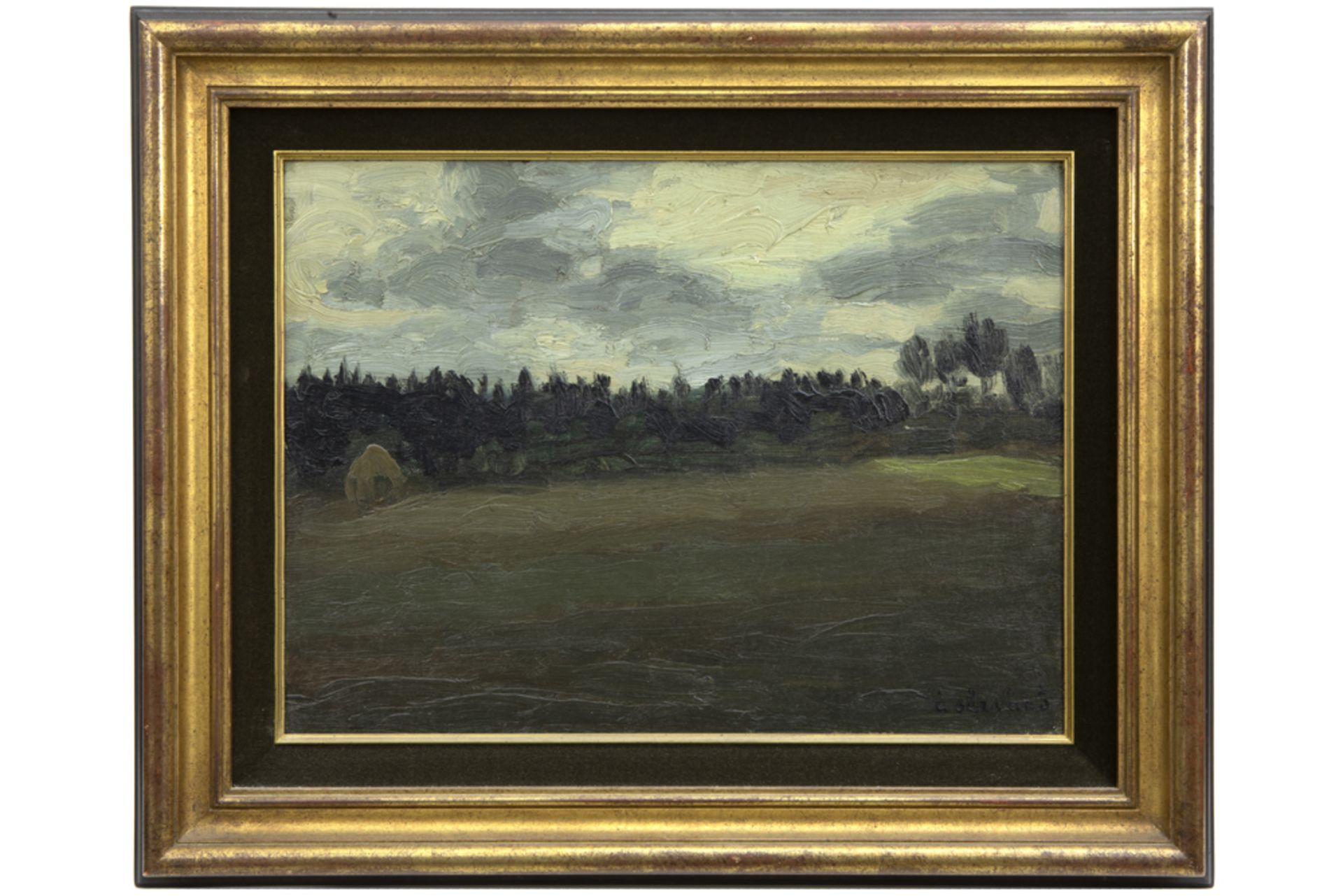 SERVAES ALBERT (1883 - 1966) olieverfschilderij op doek : "Landschap in de Brakel te Latem"  -  39 x - Bild 3 aus 4