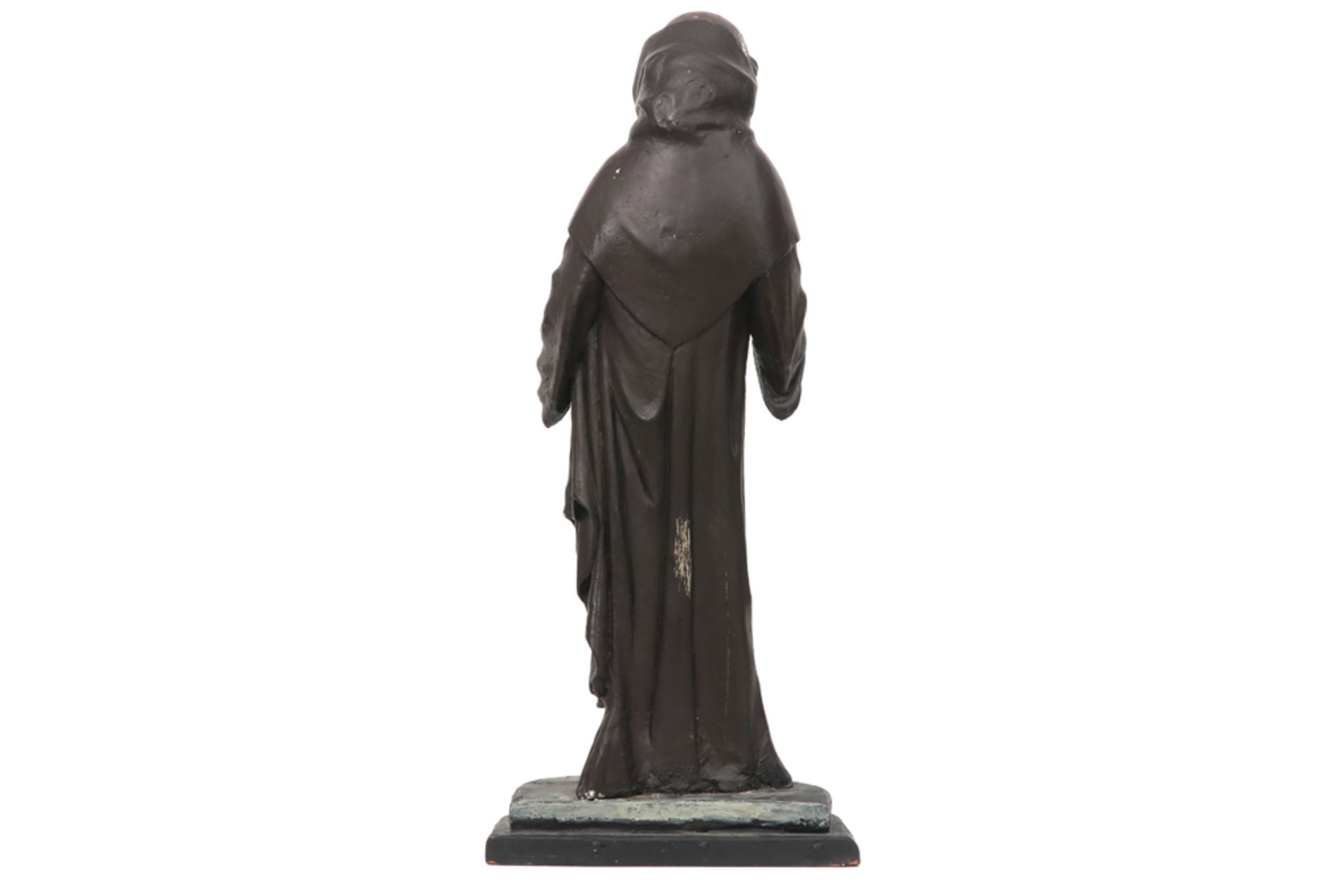 EUROPA  -   ca 1600 sculptuur in gepolychromeerd hout : "Sint Antonius van Padua"  -  hoogte : 74 cm - Image 3 of 3