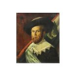 oil on canvas - signed M. Buelen || BUELEN M. olieverfschilderij op doek : "Portret van een edelman"