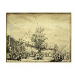 19th Cent. ink drawing - signed Gustave Buschmann and dated 'Anvers 1834' || BUSCHMANN GUSTAVE (1818