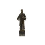 antique "Dante" sculpture in bronze - signed (Else von) Beck || VON BECK ELSE (1888 - 1925)