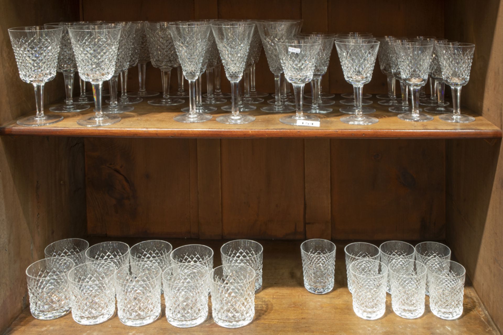 French set of 54 glasses in "Christofle" marked crystal || CHRISTOFLE 54-delig glasservies in - Bild 2 aus 2