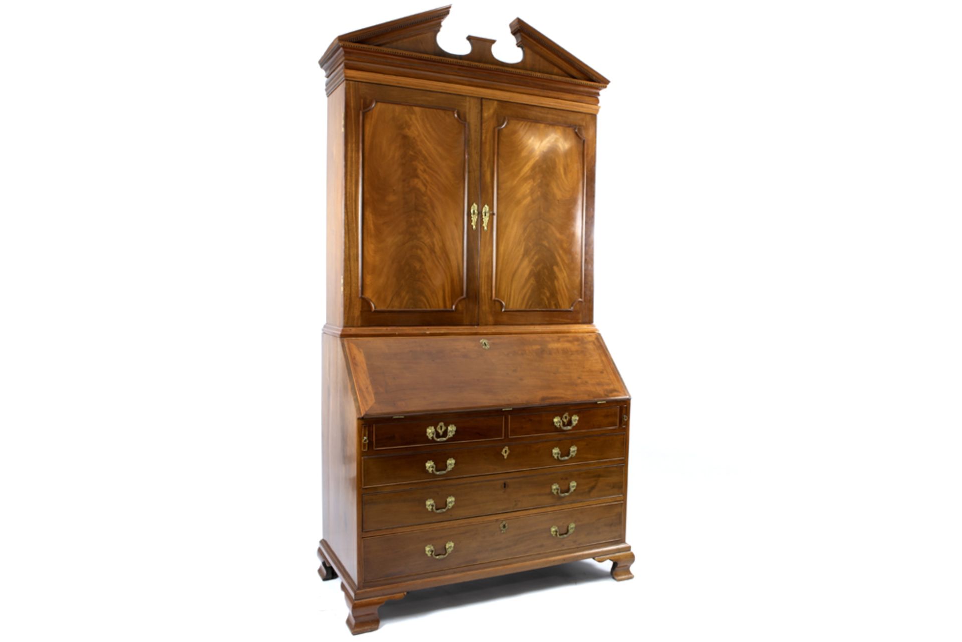 superb 18th Cent. English George III bureau bookcase in high quality mahogany bought in 1999 from - Image 4 of 6