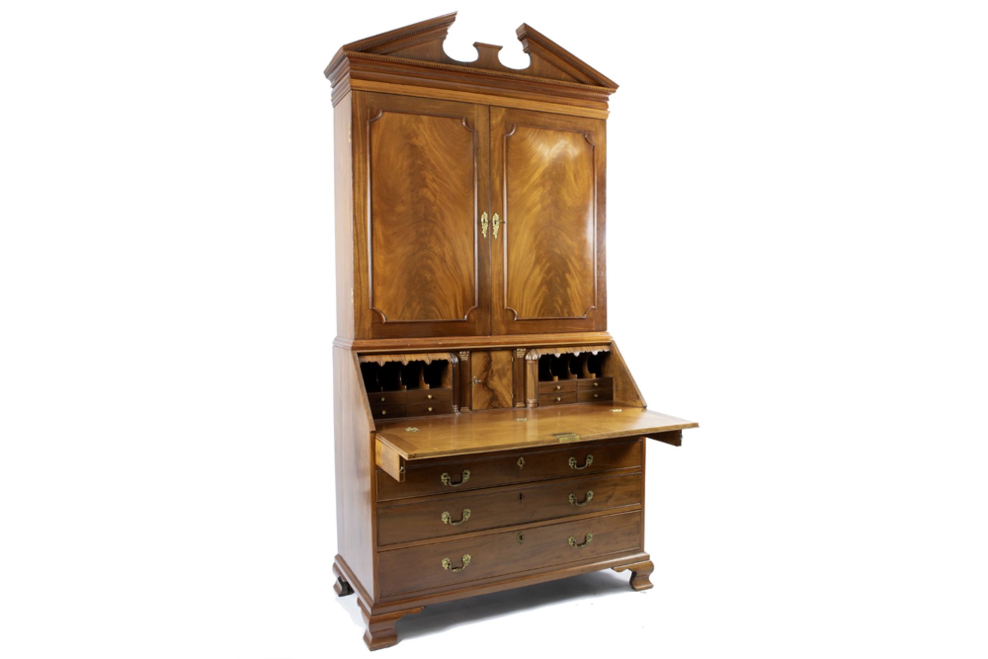 superb 18th Cent. English George III bureau bookcase in high quality mahogany bought in 1999 from - Image 5 of 6