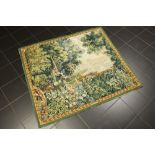 because of the small size rare "Verdure" tapestry || Door het kleine formaat zeldzame gobelin met