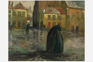 20th Cent. Belgian oil on canvas - signed Emile Lammers || LAMMERS ÉMILE (1914 - 1990)