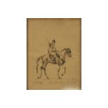19th Cent. Belgian ink drawing - signed Alfred Bastien and dated (18)86 || BASTIEN ALFRED, THÉODORE,