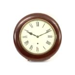 antique round English clock || Antieke Engelse ronde hangklok