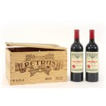 two bottles of "Château Petrus - Pomerol Grand Vin 2003" - with its original case || Twee flessen "
