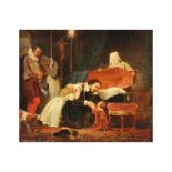 19th Cent. Belgian oil on canvas by Eugène Van Maldeghem (with remains of signature) || VAN