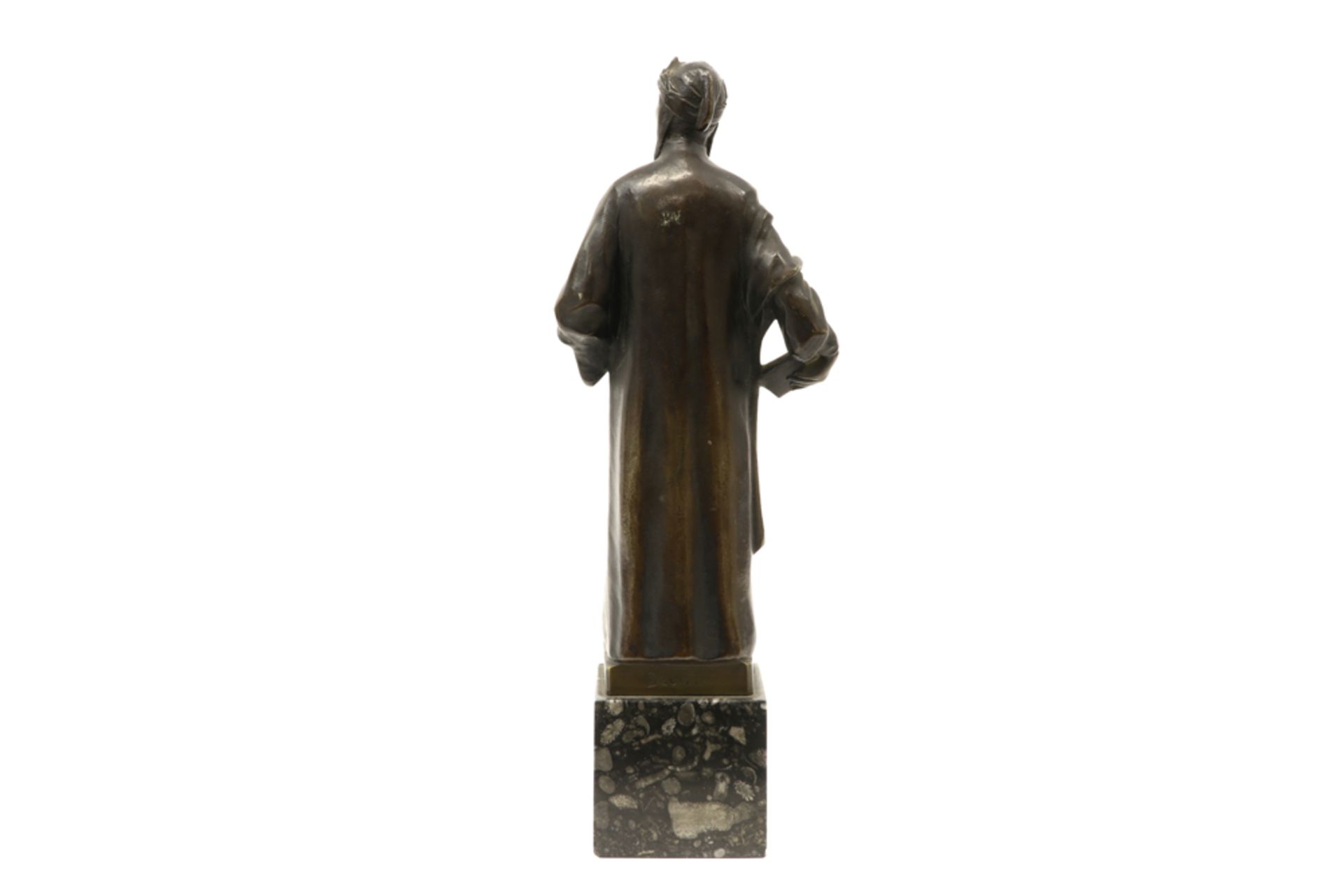 antique "Dante" sculpture in bronze - signed (Else von) Beck || VON BECK ELSE (1888 - 1925) - Image 3 of 4