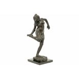 Edgar Degas posthumous cast "Danseuse" sculpture in bronze on a marble base - with signature and