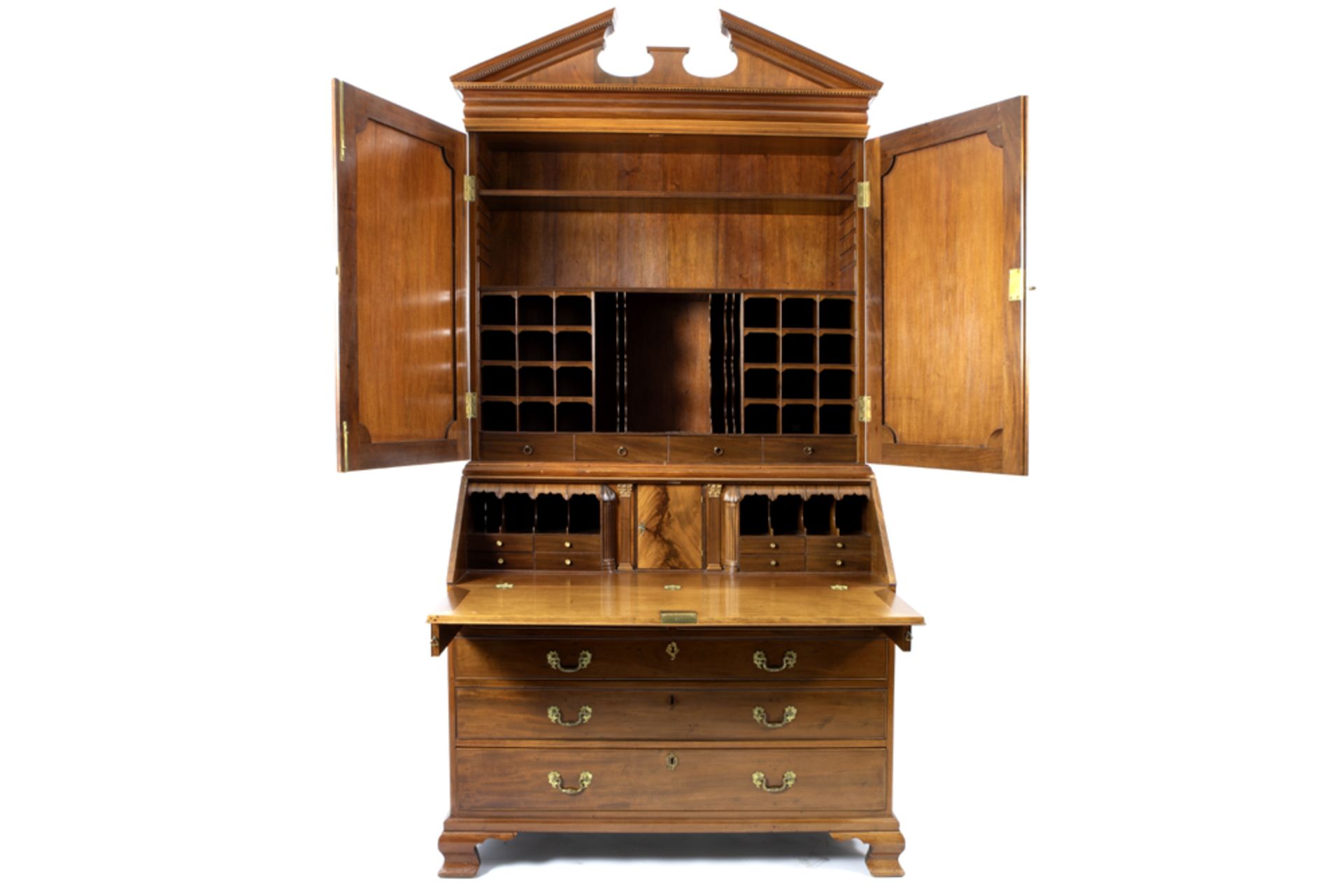 superb 18th Cent. English George III bureau bookcase in high quality mahogany bought in 1999 from - Image 3 of 6