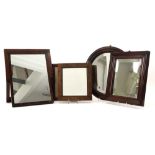 several antique wooden frames, mostly with a mirror || Lot antieke kaders in hout, de meeste met een