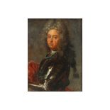 antique French oil on board with a portrait of count Erik Sparre Axelsson || Antiek Frans