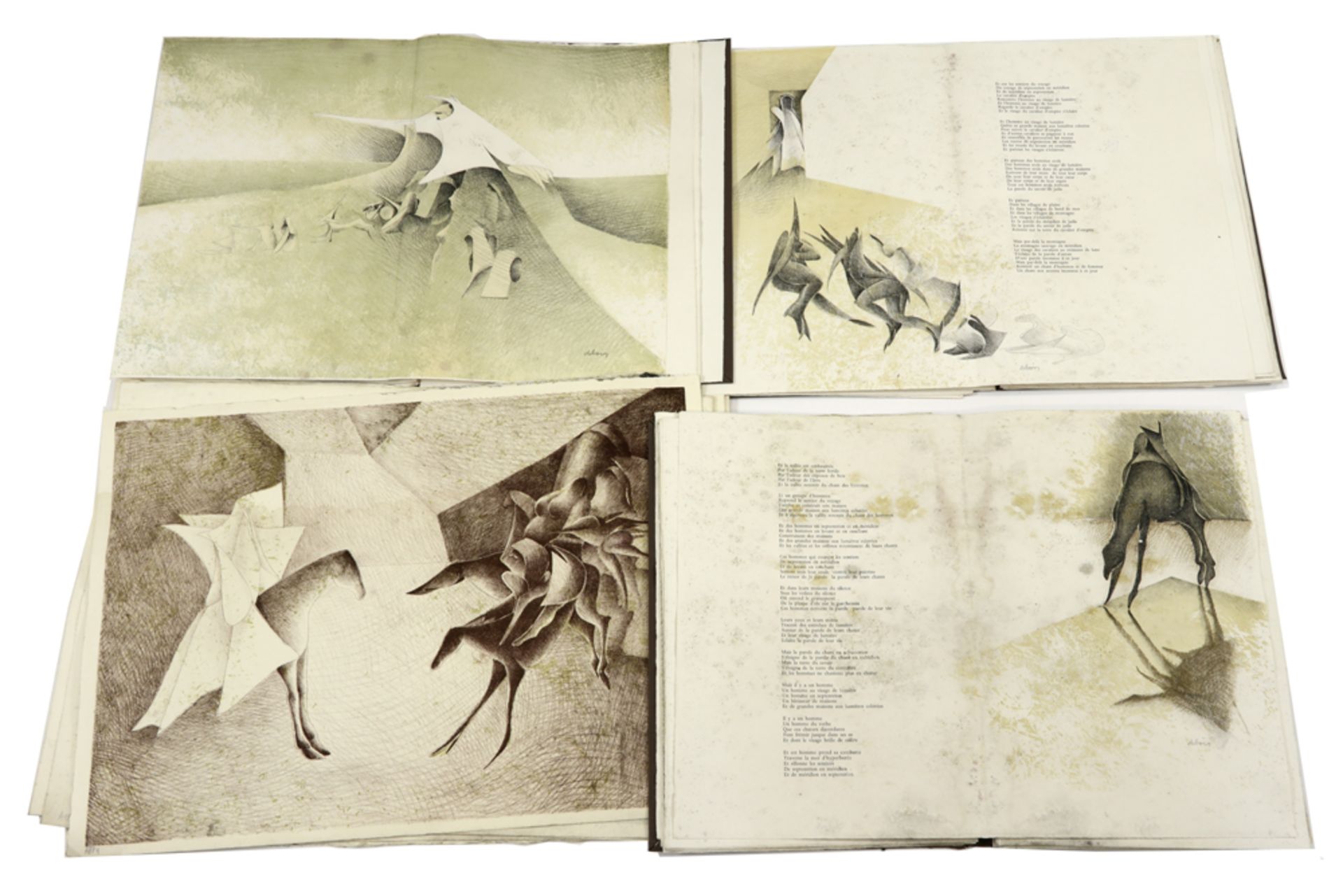 collection of prints signed Albert Debois || Lot grafische werken getekend Albert Debois (1938 -