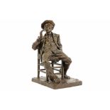 late 19th/early 20th Cent. Dutch sculpture in bronze - signed Charles Van Wijk || VAN WIJK