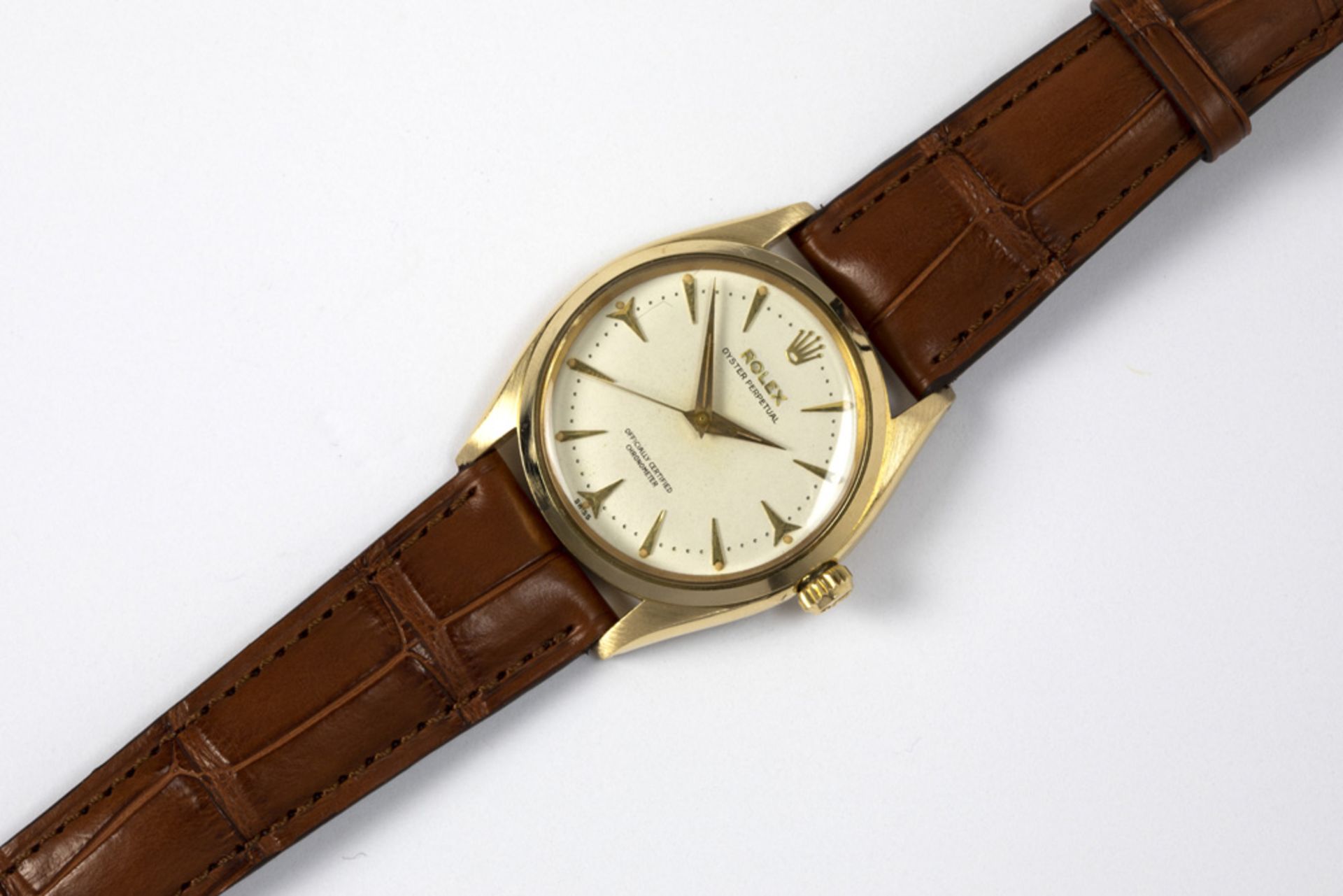 rare Rolex marked automatic "Oyster Perpetual - 6564 - 34 mm (serial number 109xxx) wristwatch in - Image 2 of 2