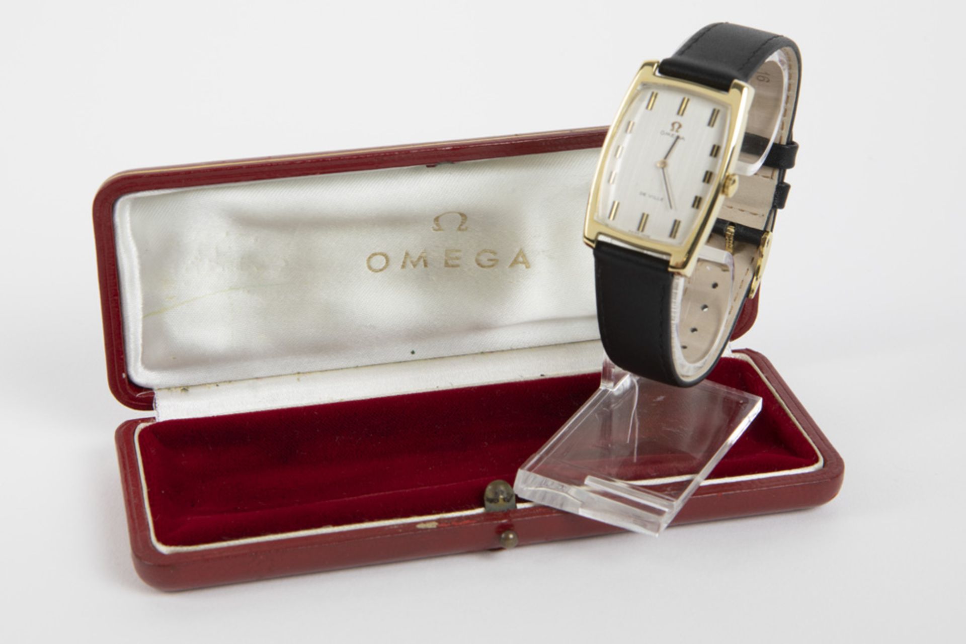 quite rare vintage Omega marked Curvex de Ville (cal. 620) wristwatch in yellow gold (18 carat) with - Image 2 of 2