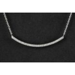 necklace in white gold (18 carat) with ca 0,25 carat of very high quality brilliant cut