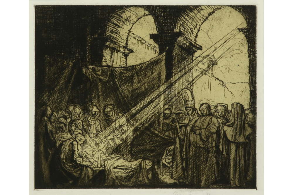 three Frank Brangwyn etchings - two are signed || BRANGWYN FRANK (1867 - 1956) drie etsen twee ervan - Image 7 of 8