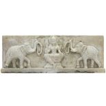 17th/19th Cent. India Gujarat makrana marble temple freeze with the depiction of Parvati This frieze