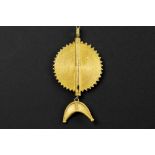 Ivory Coast Baule gold pendant with typical design || AFRIKA / IVOORKUST Baule pendatief in geel
