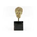 4th till 2nd century BC Ancient Greece Macedonian fragment of a stone sculpture depicting the head