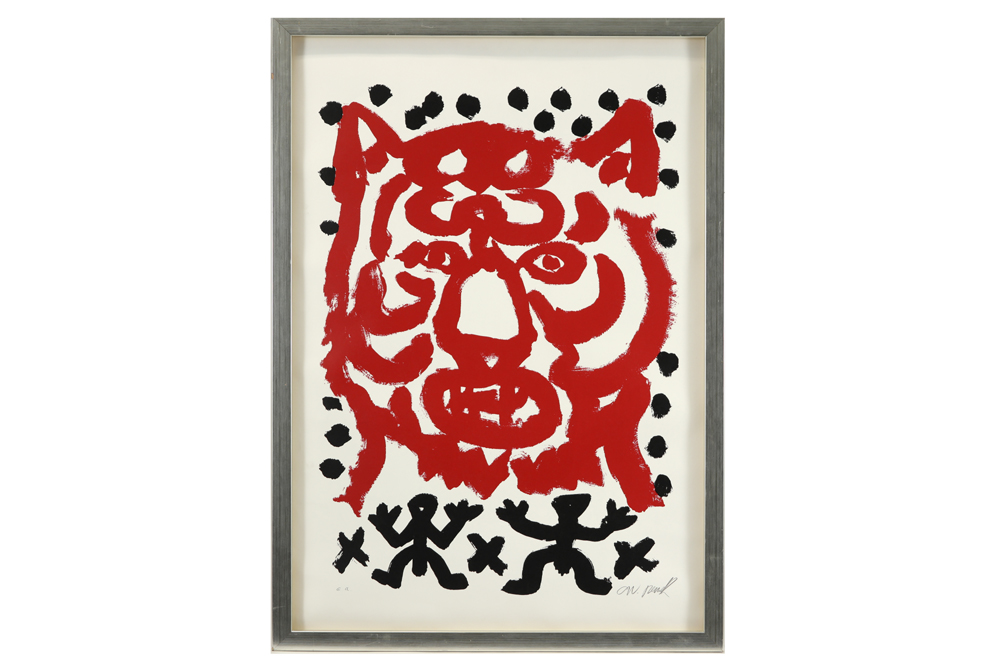 A.R. Penck signed lithograph printed in colors to be dated around 1970 || PENCK A.R. (1939 - 2017) - Image 3 of 3