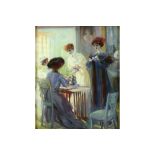 French pastel with an impressionist style theme - signed Louis Fortuney || FORTUNEY LOUIS (1875 -