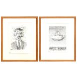 two in the plate signed Magritte prints || MAGRITTE RENÉ (1898 - 1967) twee prints genummerd 84/