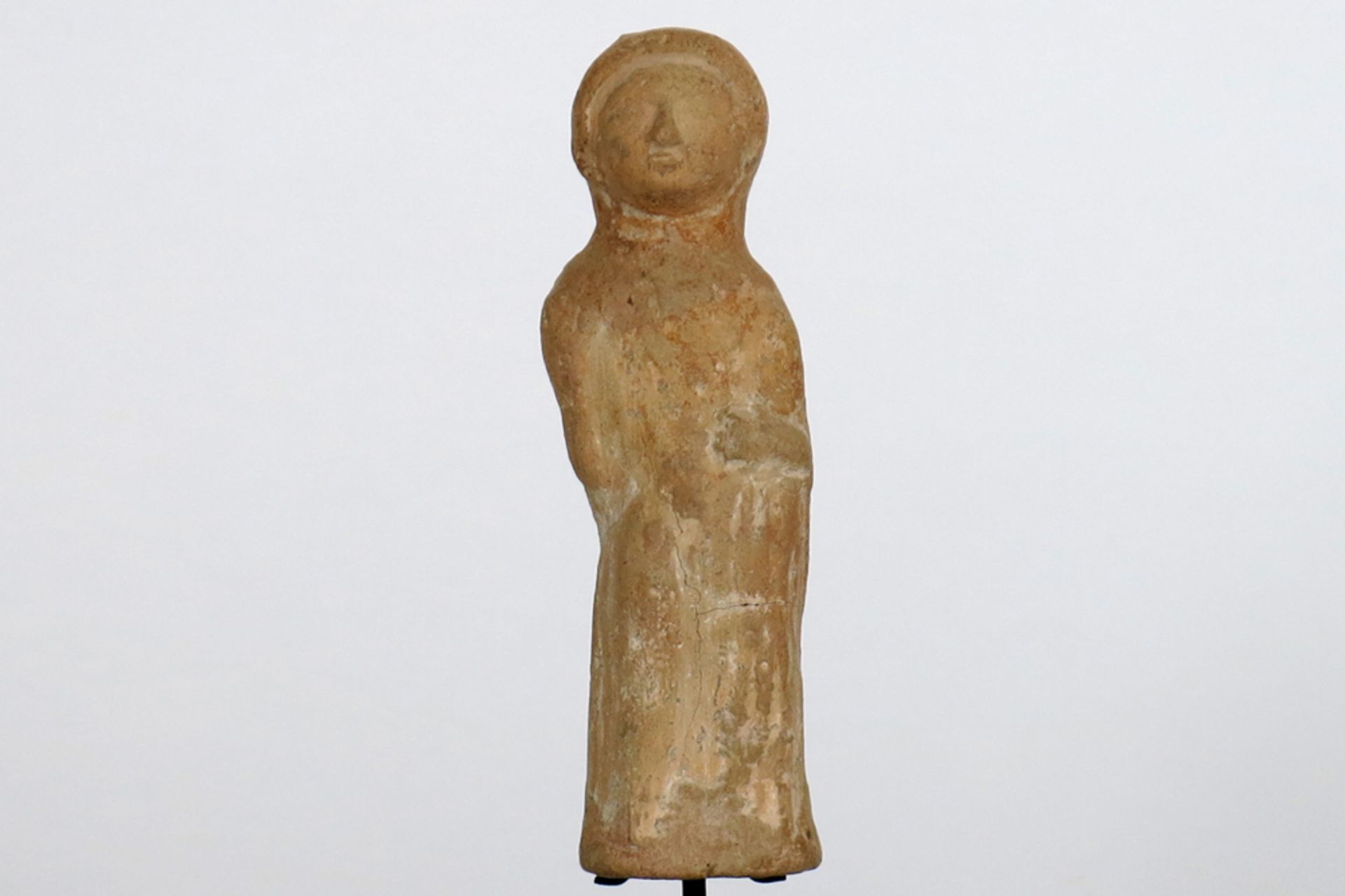 4th till 2nd Cent. BC Phoenician sculpture/idol in earthenware with certificate - prov : former