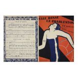 "Elle danse Le Charleston" dd 1927 with cover designed by René Magritte, the score for the music
