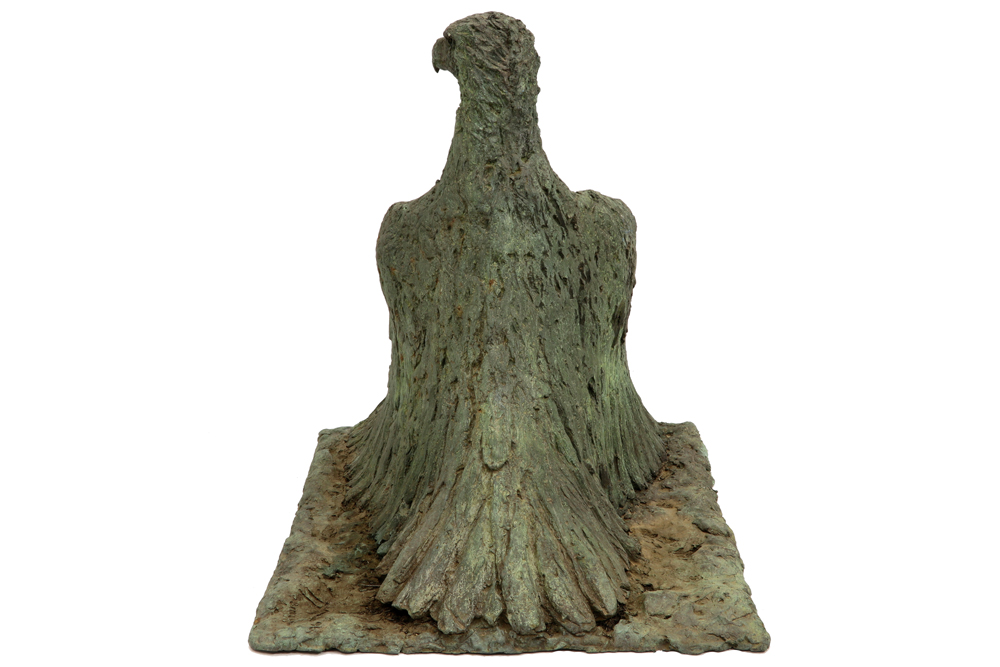 late 20th Cent. Belgian sculpture in bronze with green patina - signed Michael Bracke and dated ( - Image 5 of 7
