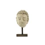 well preserved and nice Ancient Indian Gandhara Culture stucco sculpture with remains of the