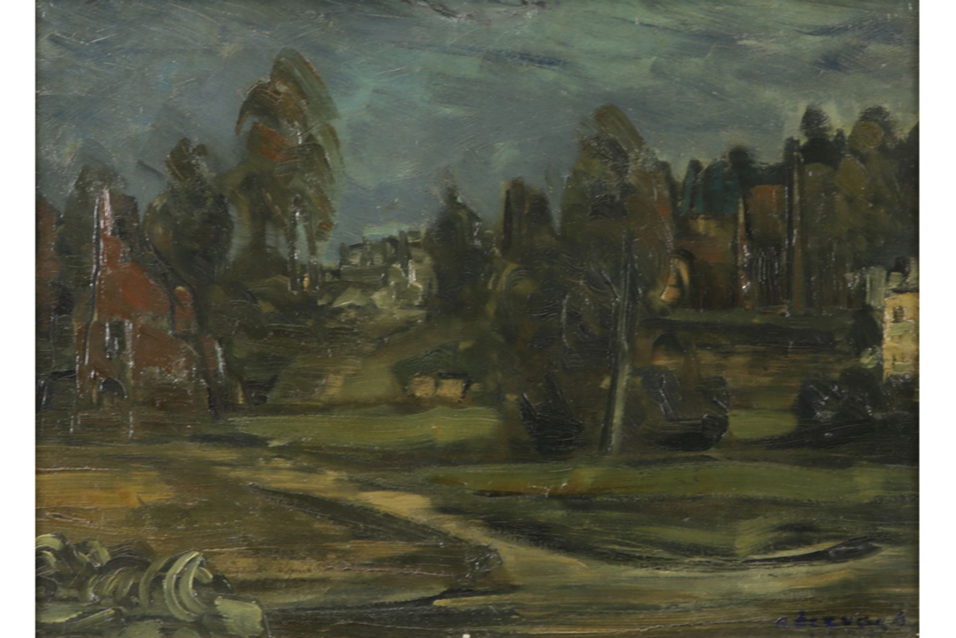 20th Cent. Belgian "Latem School" oil on canvas - signed Albert Servaes and dated 1929/39 (?) ||