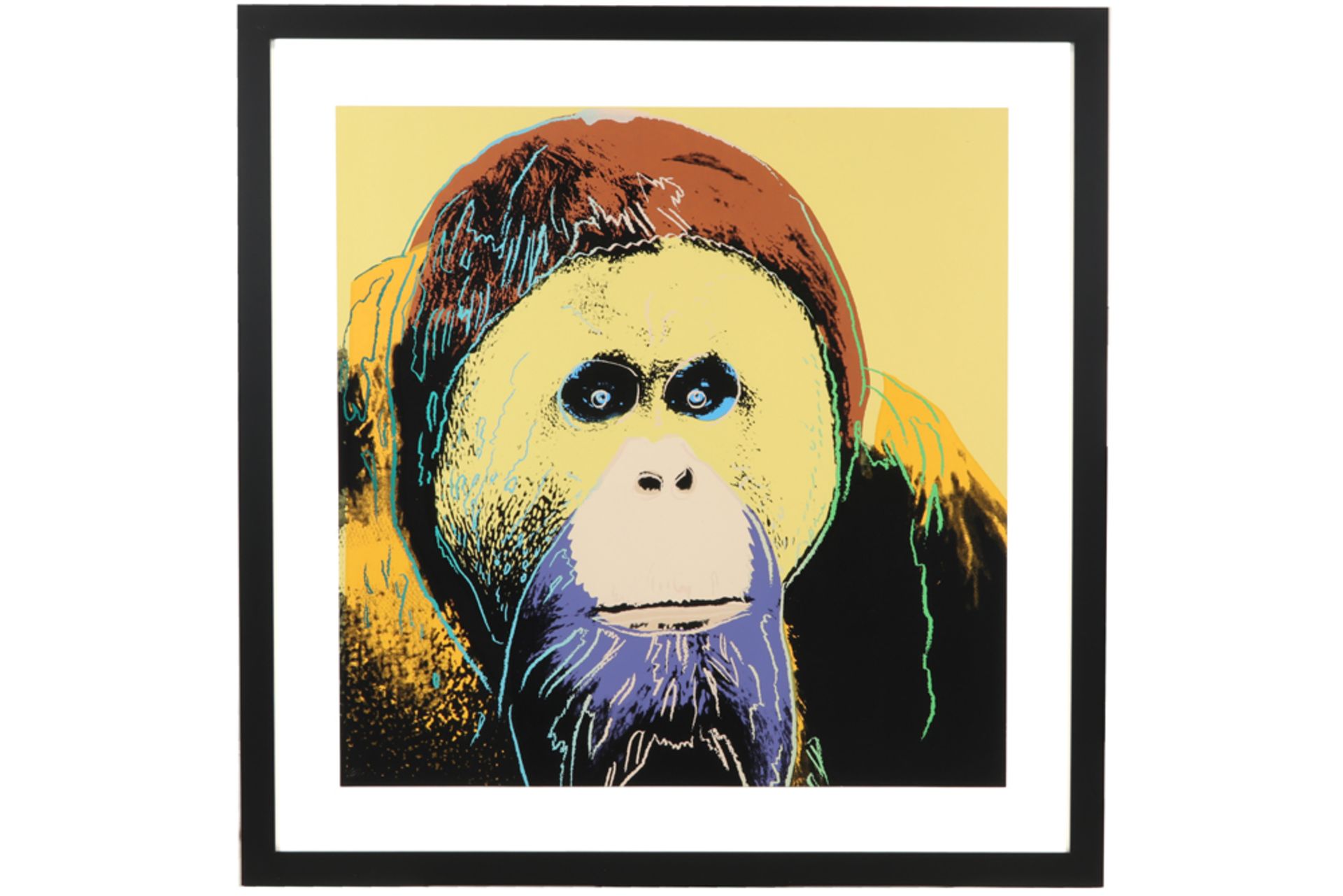 Andy Warhol "Urang Utan" silkscreen from the series "Endangered Species" with the blind stamp of - Image 2 of 4