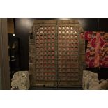 pair of antique Indian doors from a haveli in Shekhawati (Rajasthan) - in wood with original metal